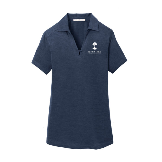 River Tree Wealth Management - Port Authority Ladies Digi Heather Performance Polo