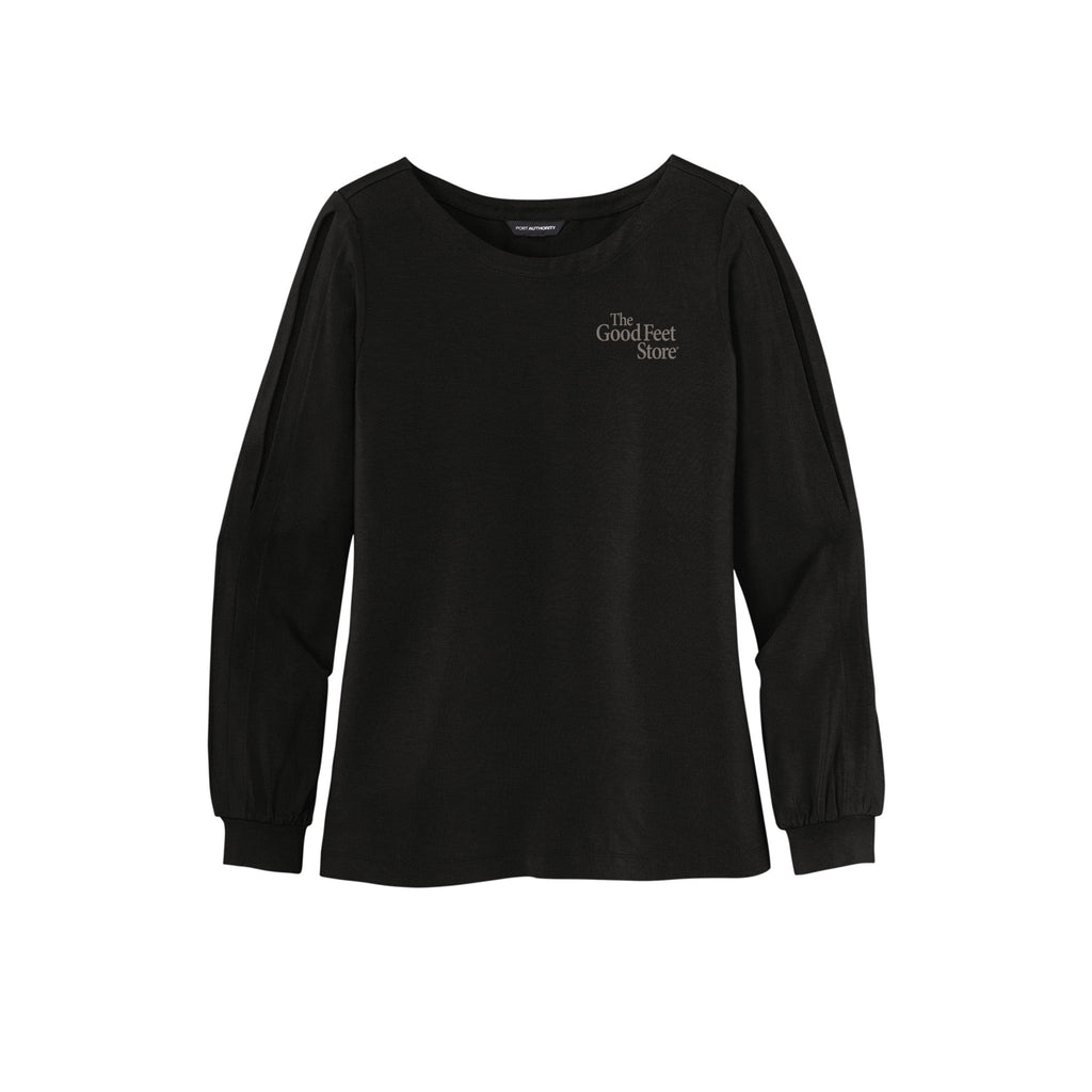 The Good Feet Store - Port Authority  Ladies Luxe Knit Jewel Neck Top
