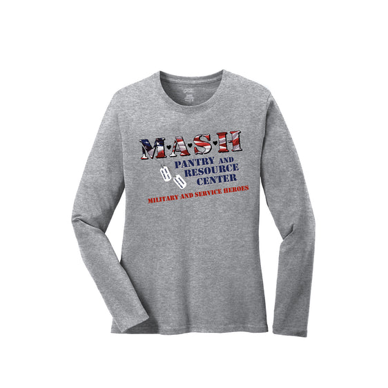 MASH - Port & Company® Ladies Long Sleeve Core Cotton Tee