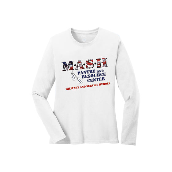 MASH - Port & Company® Ladies Long Sleeve Core Cotton Tee