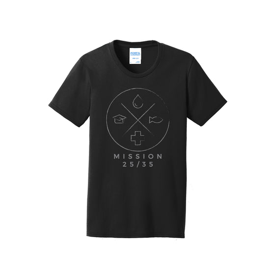 Mission 2535 - Port & Company® Ladies Core Blend Tee
