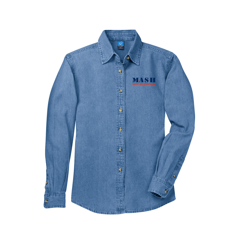 MASH - Port & Company® - Ladies Long Sleeve Value Denim Shirt