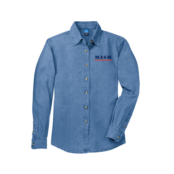 MASH - Port & Company® - Ladies Long Sleeve Value Denim Shirt