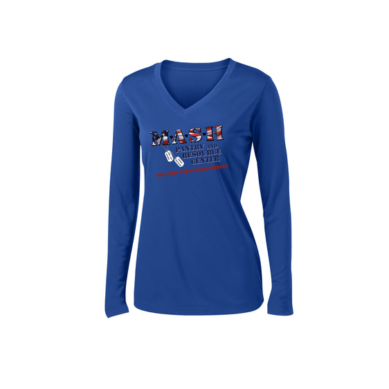 MASH - Sport-Tek® Ladies Long Sleeve PosiCharge® Competitor™ V-Neck Tee