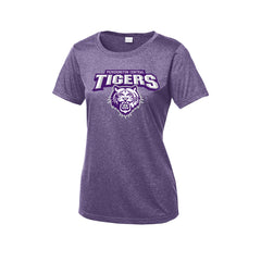 Pickerington Central Soccer - Sport-Tek Ladies Heather Contender Scoop Neck Tee