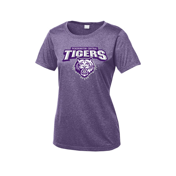 Pickerington Central Soccer - Sport-Tek Ladies Heather Contender Scoop Neck Tee