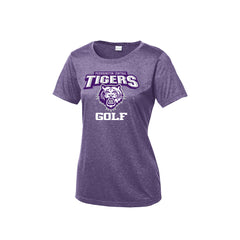 Pickerington Central Golf - Sport-Tek® Ladies Heather Contender™ Scoop Neck Tee