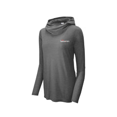 Boltaron - Ladies PosiCharge ® Tri-Blend Wicking Long Sleeve Hoodie