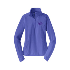 Pickerington Central Soccer - Sport-Tek Ladies Sport-Wick Stretch 1/2-Zip Pullover