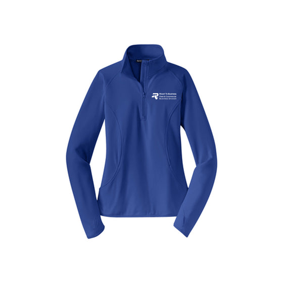 Ricart To Business - Sport-Tek Ladies Sport-Wick Stretch 1/2-Zip Pullover