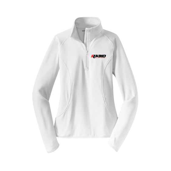 Rabid Customs - Sport-Tek Ladies Sport-Wick Stretch 1/2-Zip Pullover