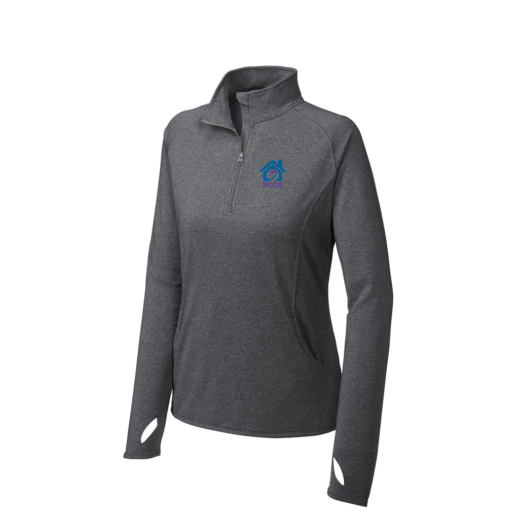 Perry County Services - Sport-Tek® Ladies Sport-Wick® Stretch 1/2-Zip Pullover