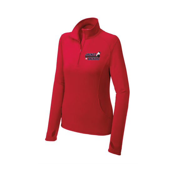 Jacket Backers - Sport-Tek® Ladies Sport-Wick® Stretch 1/2-Zip Pullover