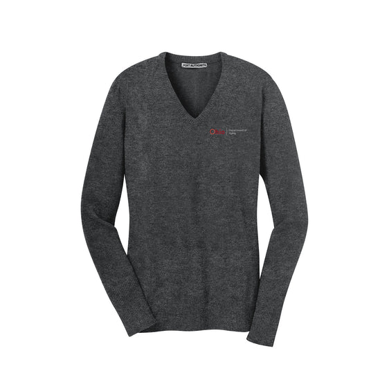 Ohio Department of Aging - Port Authority Ladies V-Neck Sweater