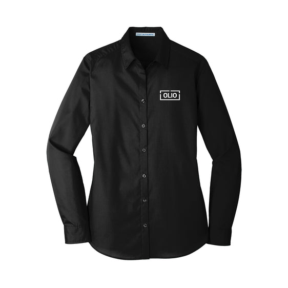 OLIO - Port Authority Ladies Long Sleeve Carefree Poplin Shirt