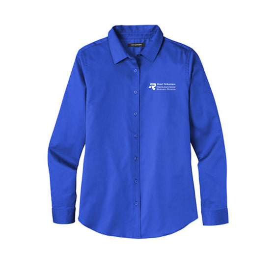 Ricart To Business - Port Authority Ladies Long Sleeve SuperPro React