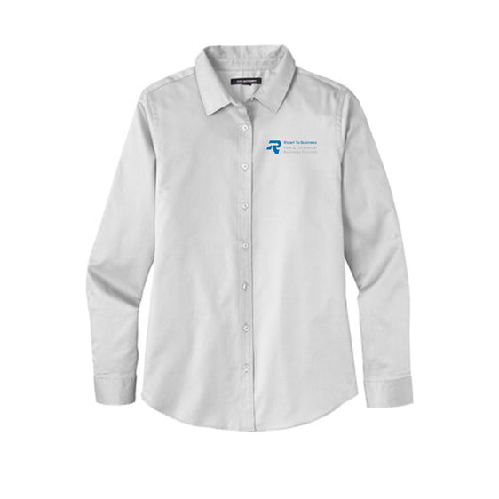 Ricart To Business - Port Authority Ladies Long Sleeve SuperPro React