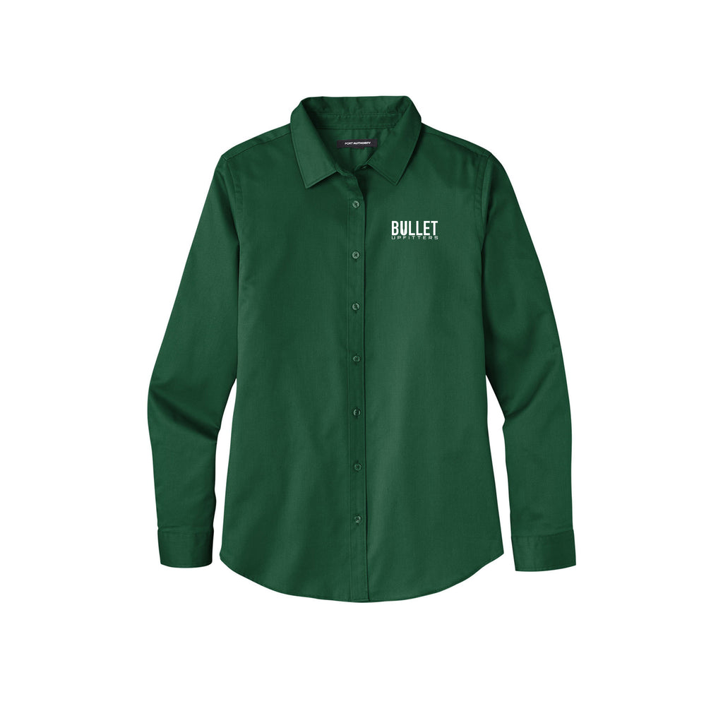 Bullet Upfitters - Port Authority® Ladies Long Sleeve SuperPro React ™