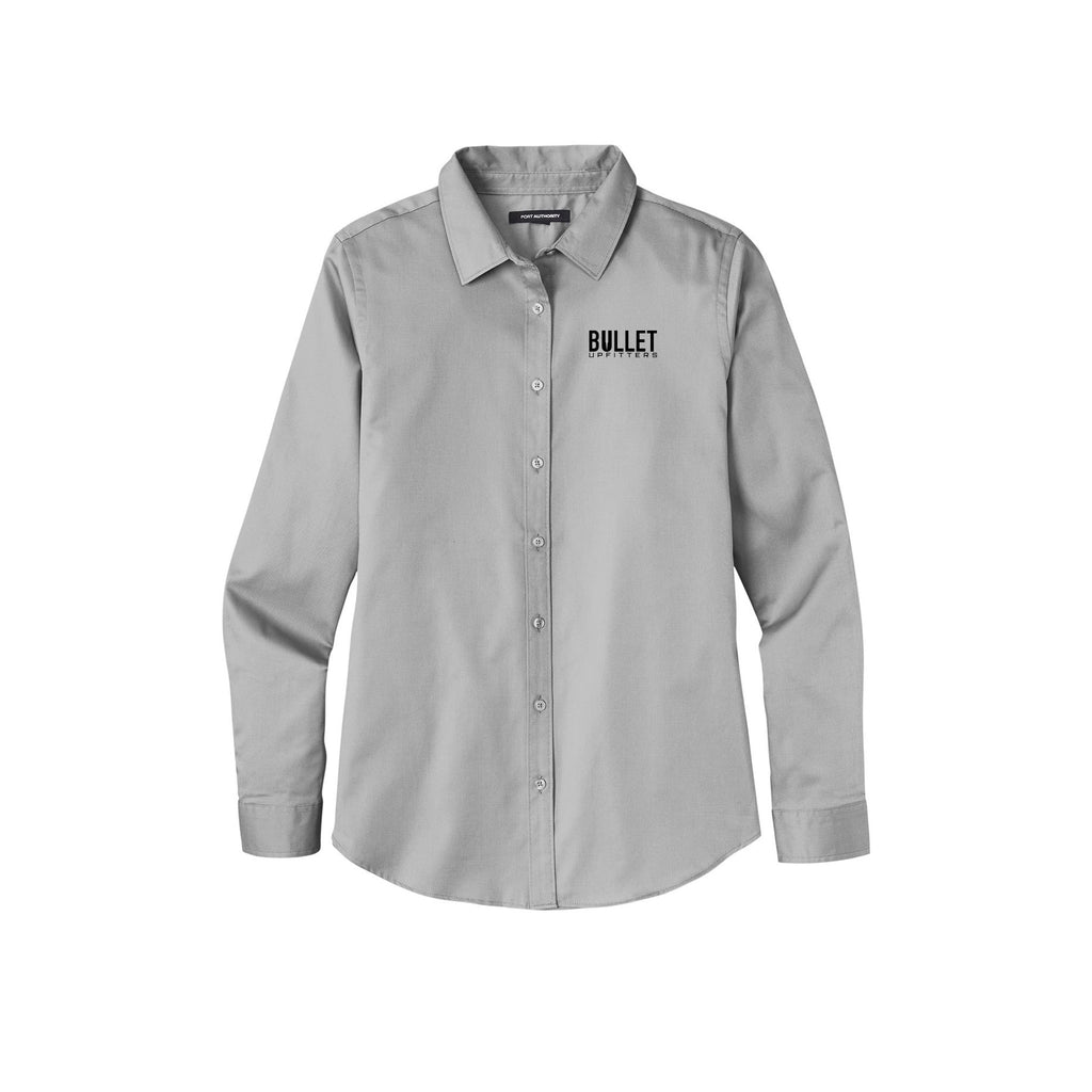 Bullet Upfitters - Port Authority® Ladies Long Sleeve SuperPro React ™