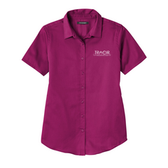 Tracir - Port Authority Ladies Short Sleeve SuperPro React Twill Shirt