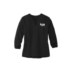 KPS Global - Mercer+Mettle Women's Stretch Crepe 3/4-Sleeve Blouse