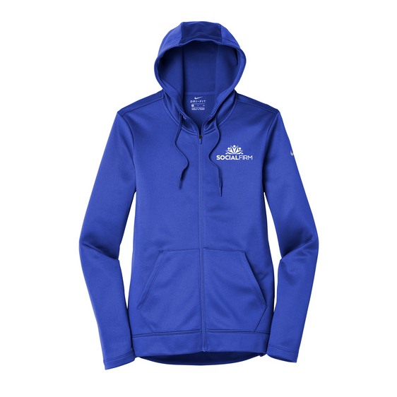 Social Firm - Nike Ladies Therma-FIT Full-Zip Fleece Hoodie