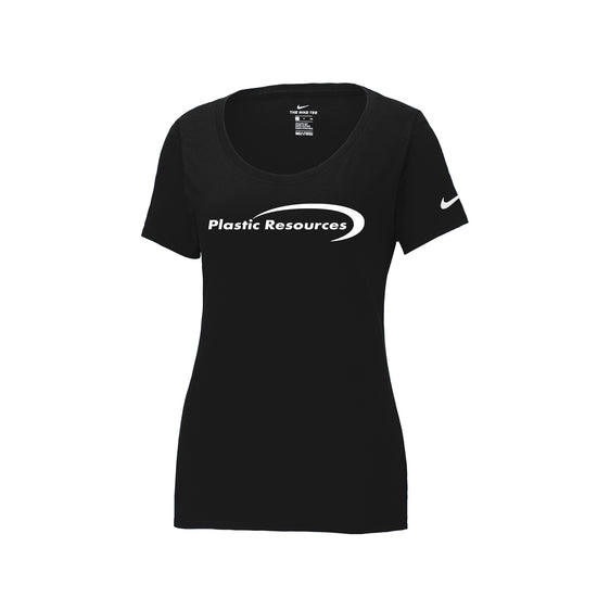 Plastic Resources - Nike Ladies Dri-FIT Cotton/Poly Scoop Neck Tee