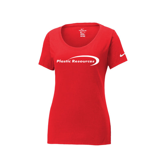 Plastic Resources - Nike Ladies Dri-FIT Cotton/Poly Scoop Neck Tee