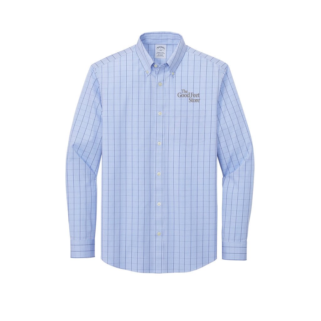 The Good Feet Store - Brooks Brothers® Wrinkle-Free Stretch Patterned Shirt
