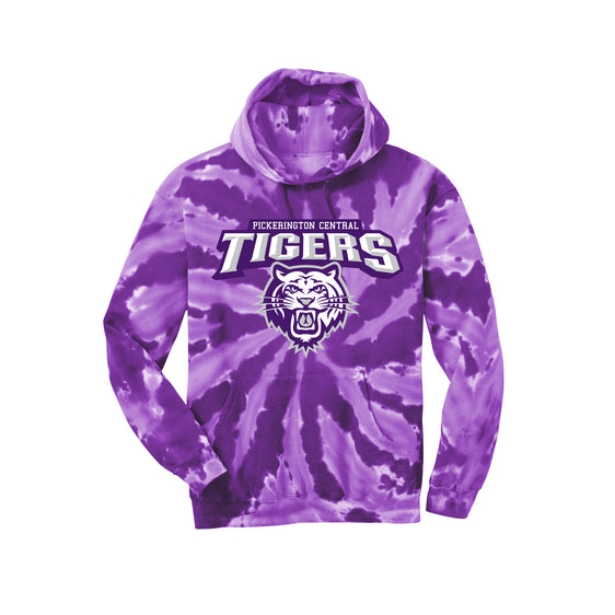 Pickerington Central Soccer - Port & Company Tie-Dye Pullover Hooded Sweatshirt