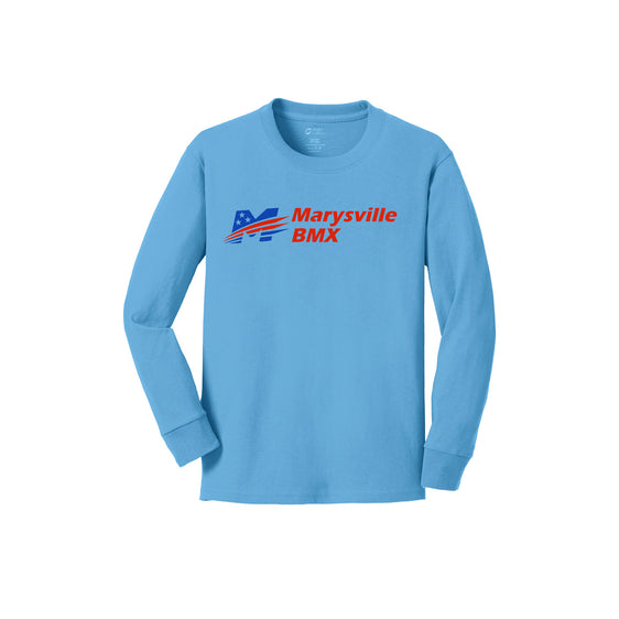 Marysville BMX - Port & Company Youth Long Sleeve Core Cotton Tee