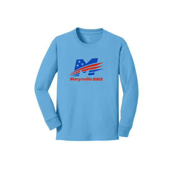Marysville BMX - Port & Company Youth Long Sleeve Core Cotton Tee