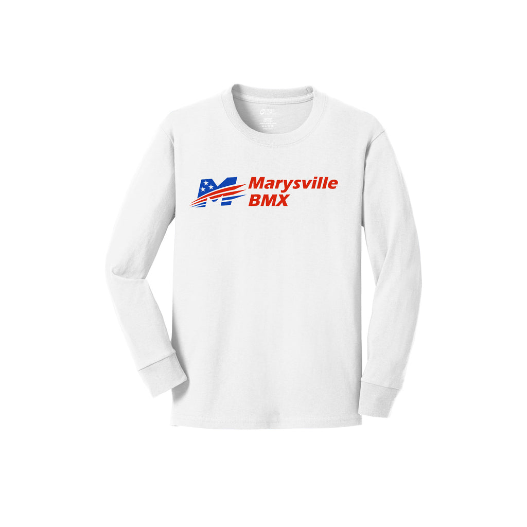 Marysville BMX - Port & Company Youth Long Sleeve Core Cotton Tee