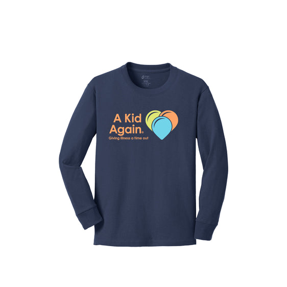 A Kid Again - Port & Company® Youth Long Sleeve Core Cotton Tee