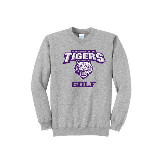 Pickerington Central Golf - Port & Company® Core Fleece Crewneck Sweatshirt