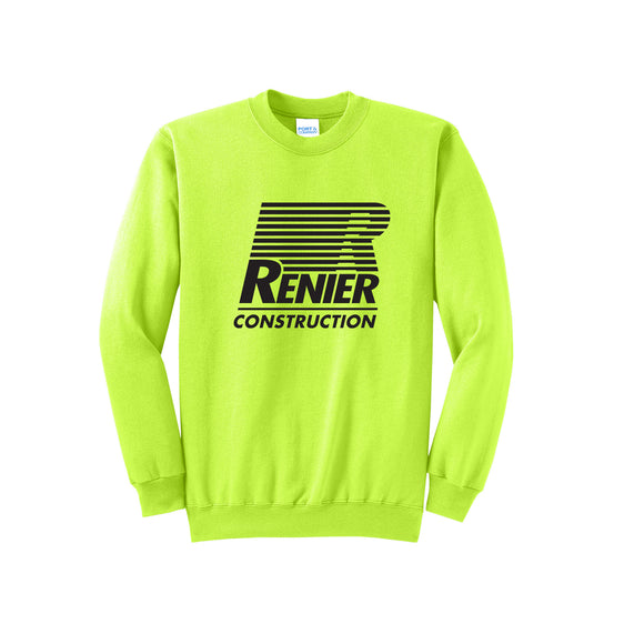 Renier Construction - Port & Company® Core Fleece Crewneck Sweatshirt