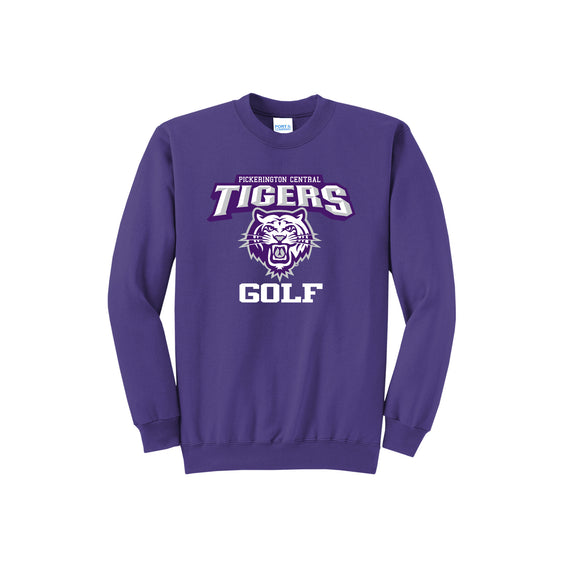 Pickerington Central Golf - Port & Company® Core Fleece Crewneck Sweatshirt