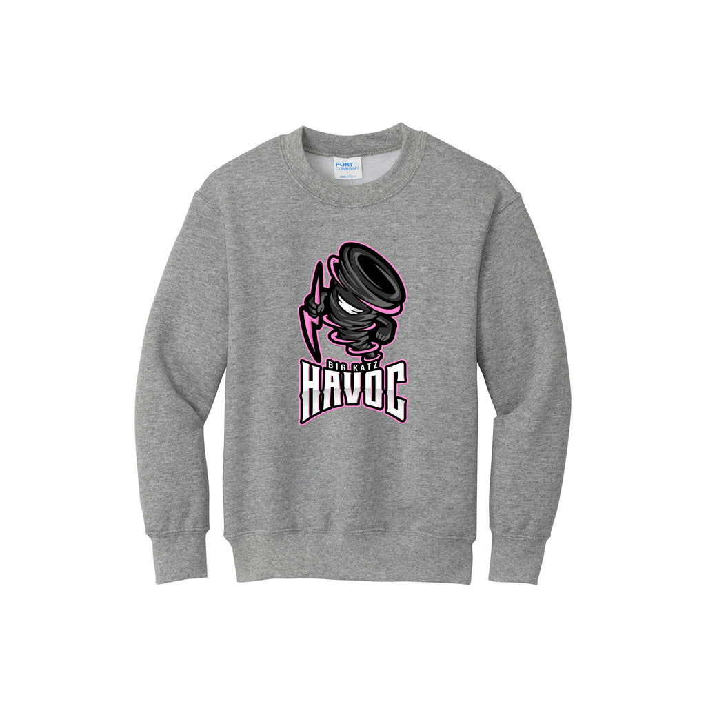 Big Katz Havoc - Port & Company® YOUTH Core Fleece Crewneck Sweatshirt