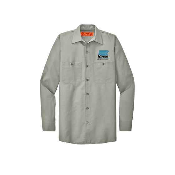 Renier Construction - Red Kap® Long Sleeve Industrial Work Shirt