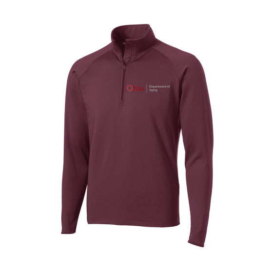Ohio Department of Aging - Sport-Tek Sport-Wick Stretch 1/2-Zip Pullover
