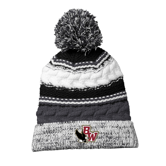 Bishop Watterson Girls Lacrosse - Sport-Tek Pom Pom Team Beanie