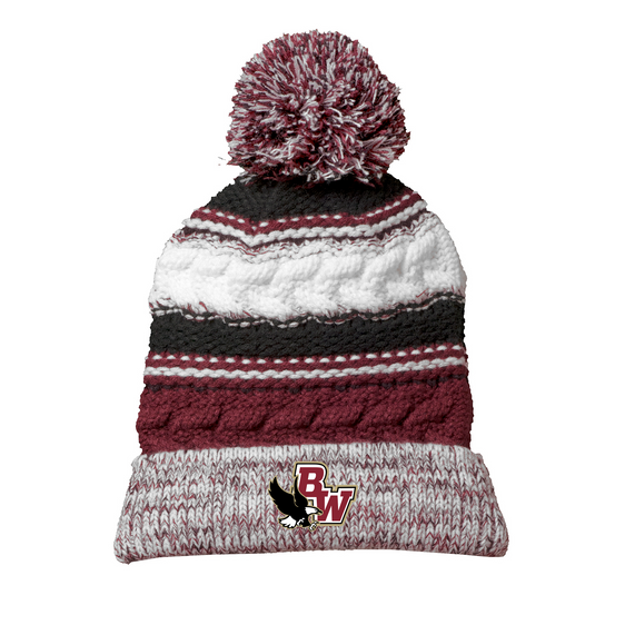 Bishop Watterson Girls Lacrosse - Sport-Tek Pom Pom Team Beanie