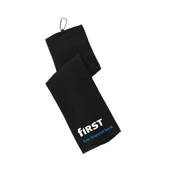 First Financial - Port Authority® Waffle Microfiber Golf Towel