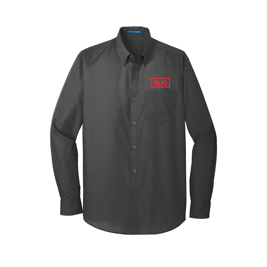 OLIO - Port Authority Long Sleeve Carefree Poplin Shirt