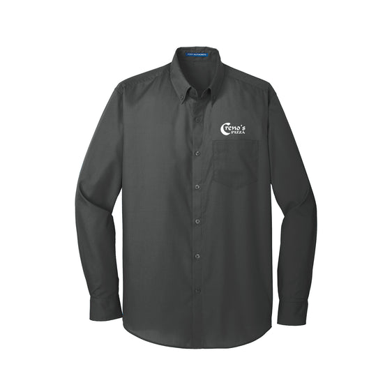 Creno's Pizza - Port Authority® Long Sleeve Carefree Poplin Shirt