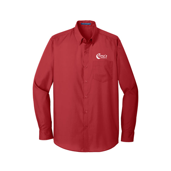 Creno's Pizza - Port Authority® Long Sleeve Carefree Poplin Shirt