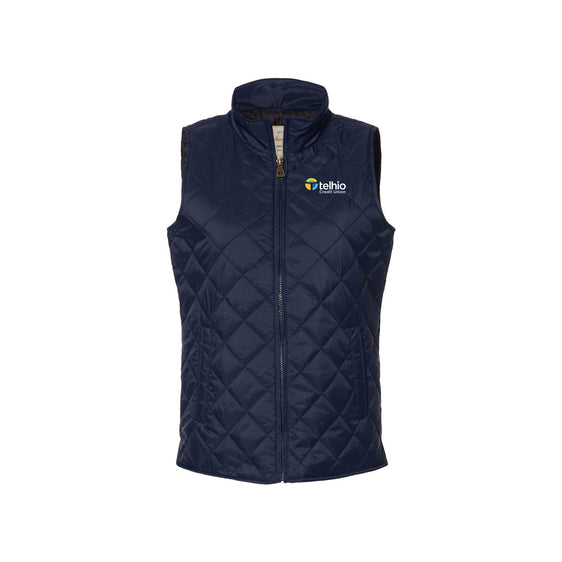 Telhio - Women's Vintage Diamond Quilted Vest