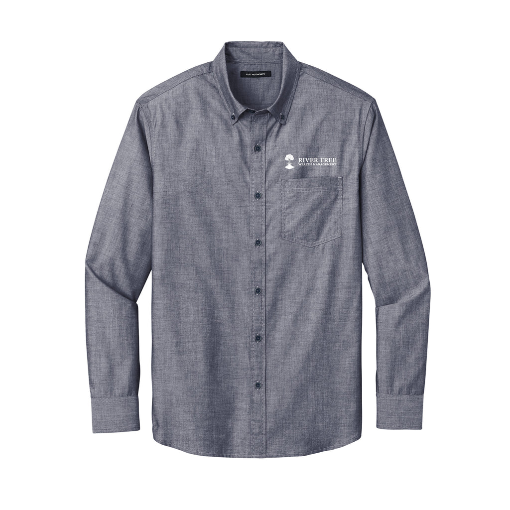 River Tree Wealth Management - Port Authority Long Sleeve Chambray Easy Care Shirt