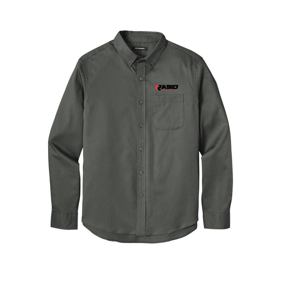 Rabid Customs - Port Authority Long Sleeve SuperPro React Twill Shirt