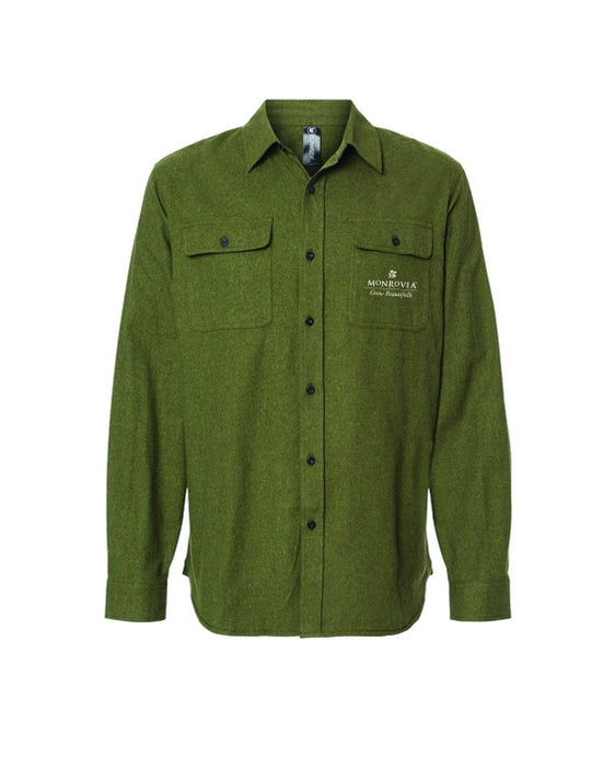 Monrovia - Long Sleeve Solid Flannel Shirt